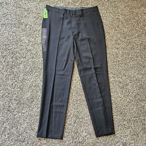 Haggar Straight Fit Black Dress Pants 36w X 32L